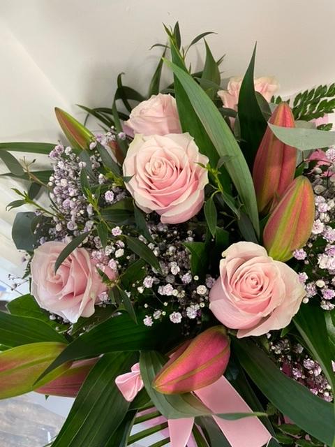 Lily and Rose handtied bouquet